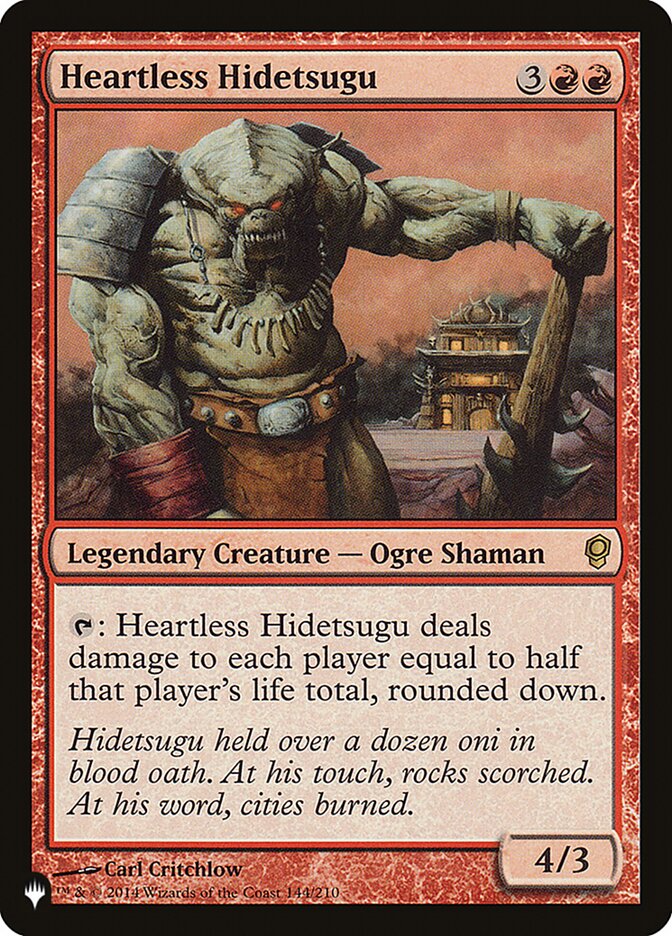 Heartless Hidetsugu [The List] MTG Single Magic: The Gathering    | Red Claw Gaming