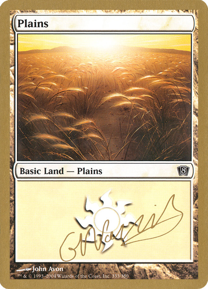 Plains (gn333) (Gabriel Nassif) [World Championship Decks 2004] MTG Single Magic: The Gathering    | Red Claw Gaming