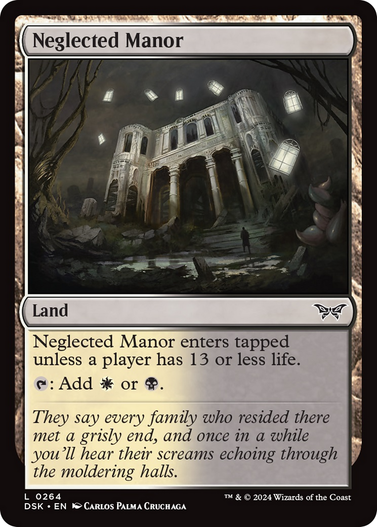 Neglected Manor [Duskmourn: House of Horror] MTG Single Magic: The Gathering    | Red Claw Gaming