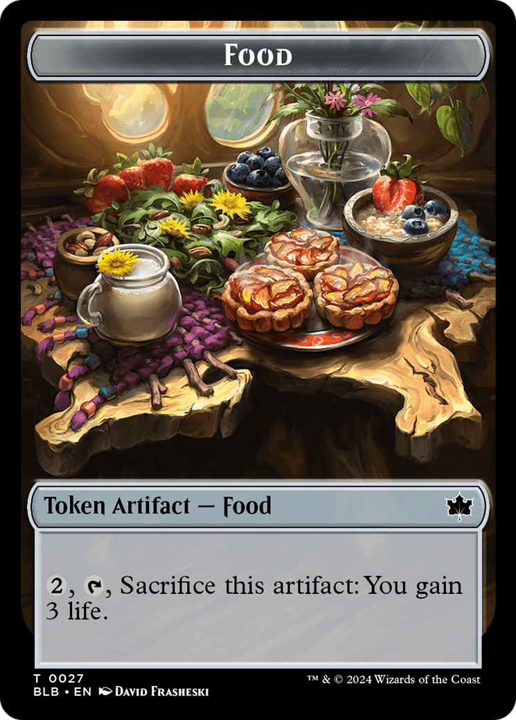 Food // Coruscation Mage Double-Sided Token [Bloomburrow Tokens] MTG Single Magic: The Gathering    | Red Claw Gaming