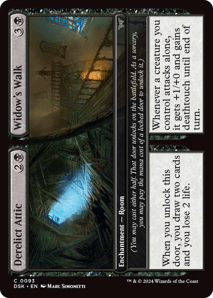 Derelict Attic // Widow's Walk [Duskmourn: House of Horror] MTG Single Magic: The Gathering    | Red Claw Gaming