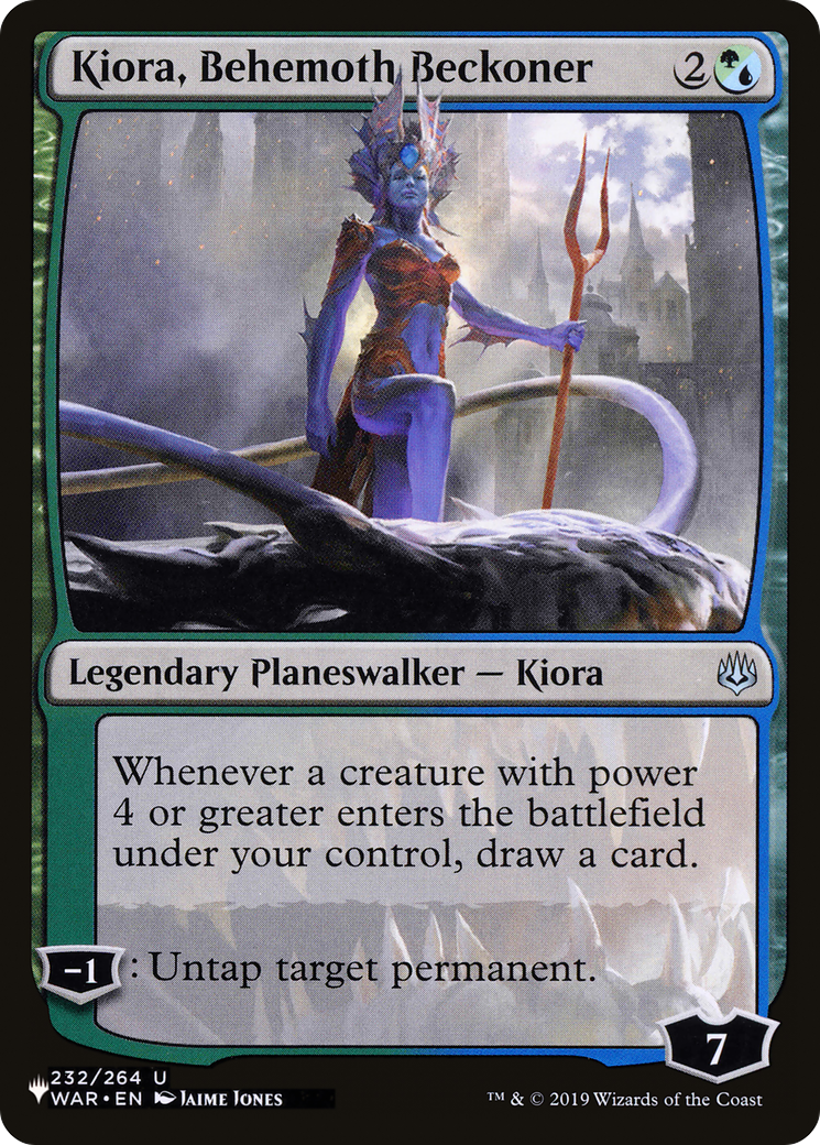 Kiora, Behemoth Beckoner [The List Reprints] MTG Single Magic: The Gathering    | Red Claw Gaming