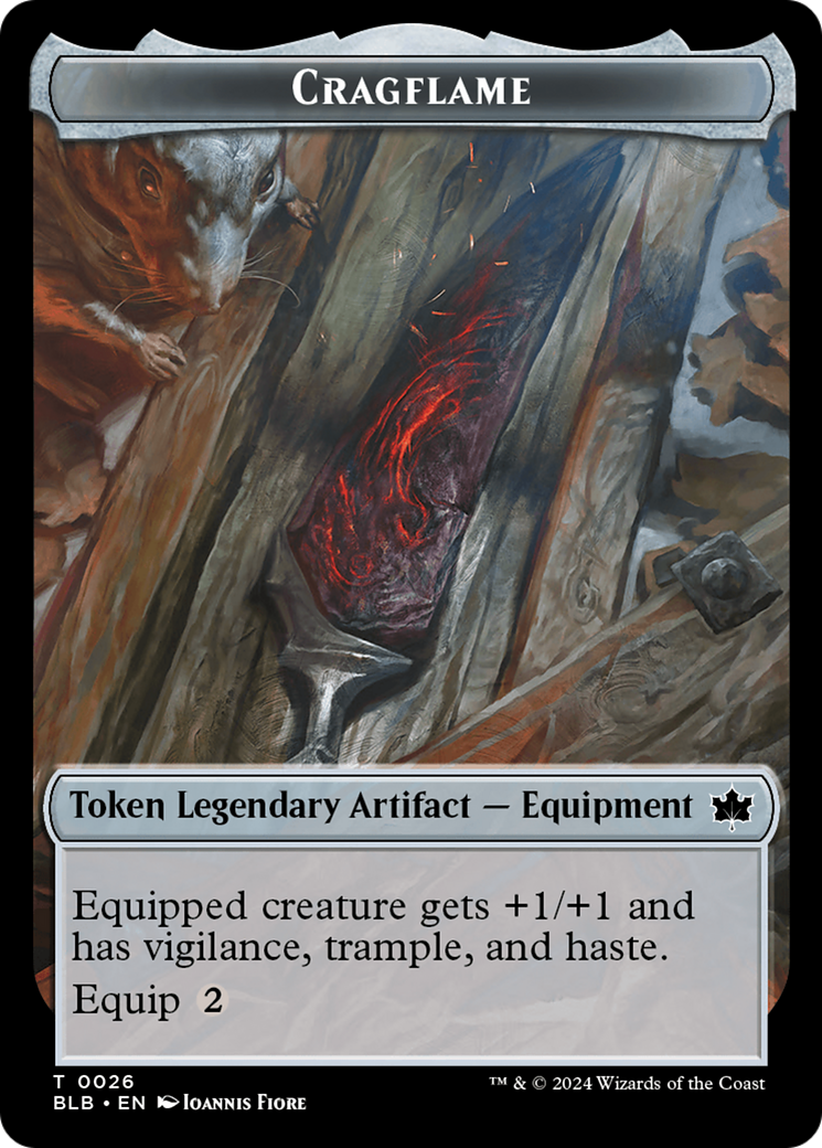 Cragflame Token [Bloomburrow Tokens] MTG Single Magic: The Gathering    | Red Claw Gaming