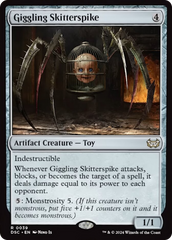 Giggling Skitterspike [Duskmourn: House of Horror Commander] MTG Single Magic: The Gathering    | Red Claw Gaming