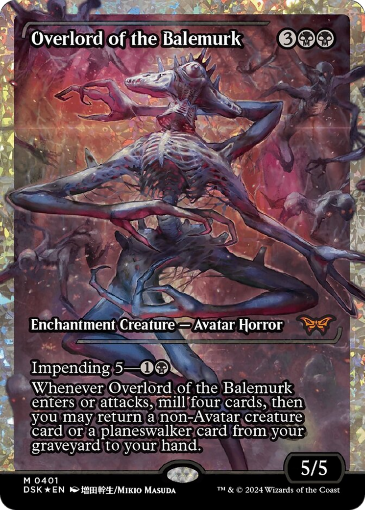 Overlord of the Balemurk (Japan Showcase) (Fracture Foil) [Duskmourn: House of Horror] MTG Single Magic: The Gathering    | Red Claw Gaming