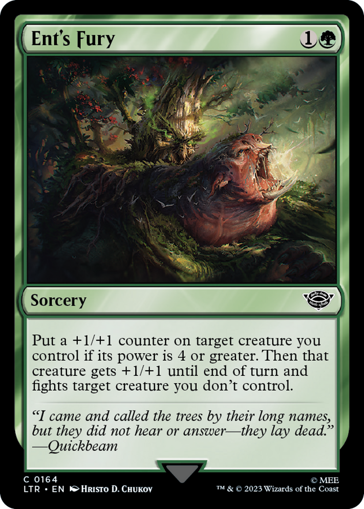 Ent's Fury [The Lord of the Rings: Tales of Middle-Earth] MTG Single Magic: The Gathering | Red Claw Gaming