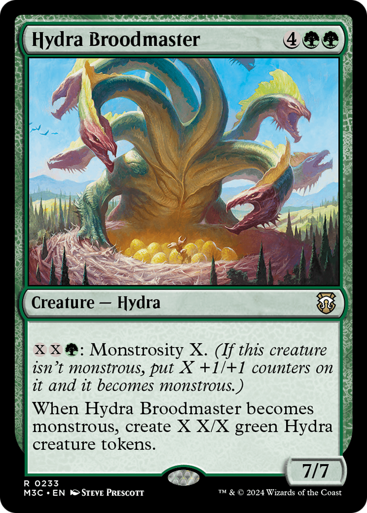 Hydra Broodmaster (Ripple Foil) [Modern Horizons 3 Commander] MTG Single Magic: The Gathering    | Red Claw Gaming