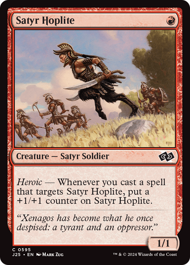 Satyr Hoplite [Foundations Jumpstart] MTG Single Magic: The Gathering | Red Claw Gaming