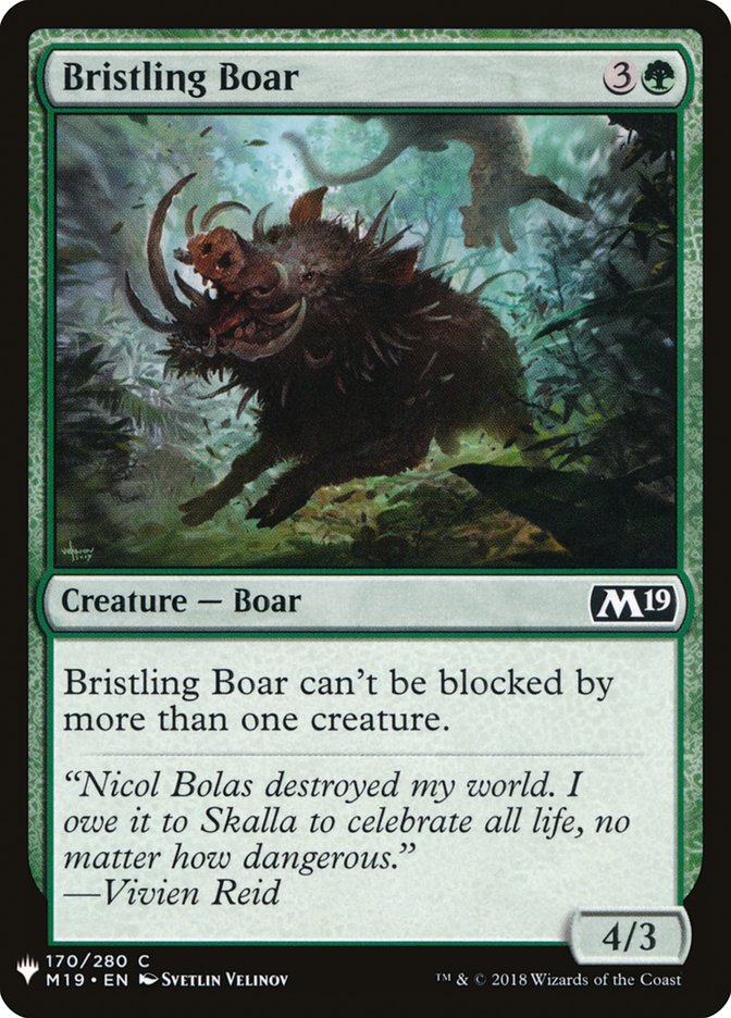 Bristling Boar [Mystery Booster] MTG Single Magic: The Gathering    | Red Claw Gaming