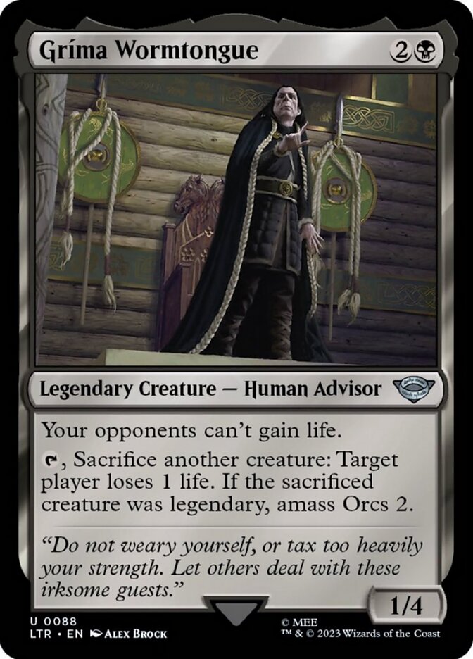 Grima Wormtongue [The Lord of the Rings: Tales of Middle-Earth] MTG Single Magic: The Gathering | Red Claw Gaming