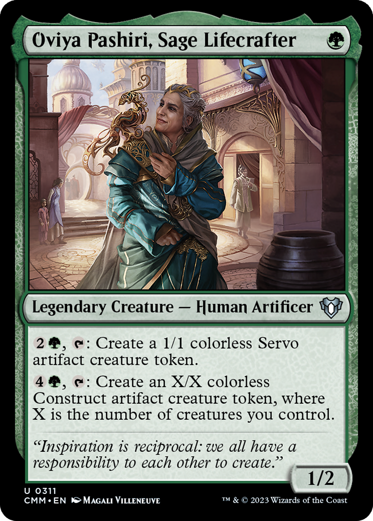 Oviya Pashiri, Sage Lifecrafter [Commander Masters] MTG Single Magic: The Gathering    | Red Claw Gaming