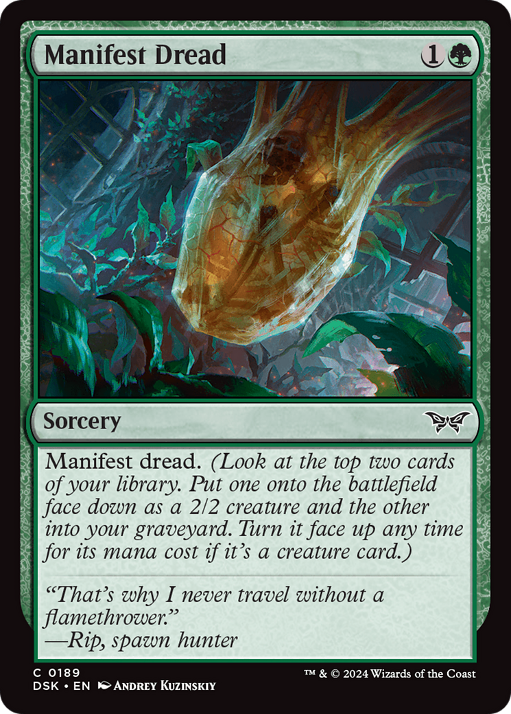 Manifest Dread [Duskmourn: House of Horror] MTG Single Magic: The Gathering | Red Claw Gaming