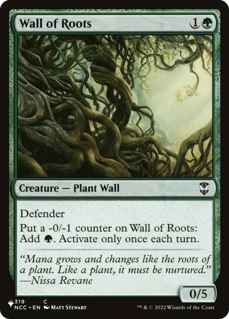 Wall of Roots [The List Reprints] MTG Single Magic: The Gathering    | Red Claw Gaming