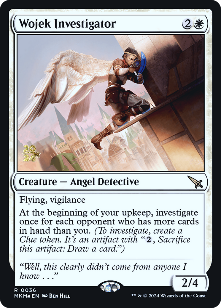 Wojek Investigator [Murders at Karlov Manor Prerelease Promos] MTG Single Magic: The Gathering    | Red Claw Gaming