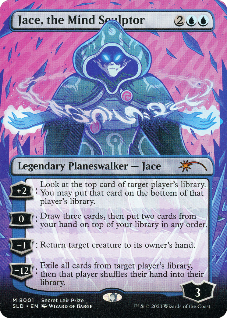 Jace, the Mind Sculptor (Borderless) [Secret Lair Drop Promos] MTG Single Magic: The Gathering    | Red Claw Gaming