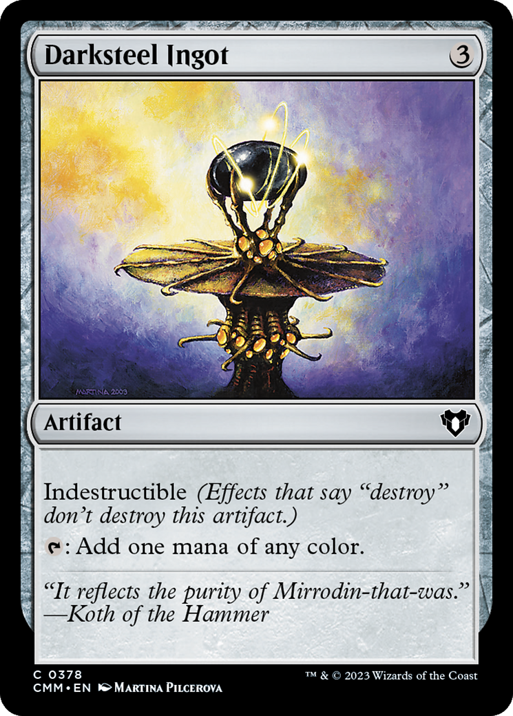 Darksteel Ingot [Commander Masters] MTG Single Magic: The Gathering    | Red Claw Gaming