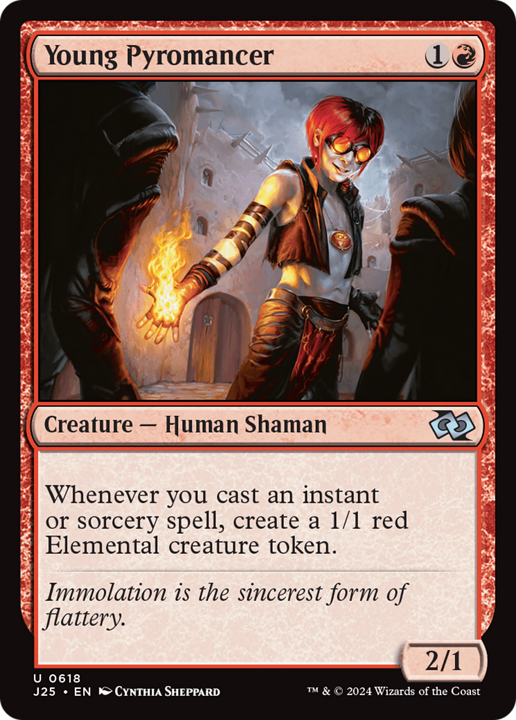 Young Pyromancer [Foundations Jumpstart] MTG Single Magic: The Gathering | Red Claw Gaming