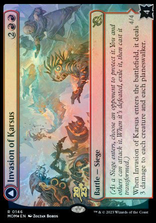 Invasion of Karsus // Refraction Elemental [March of the Machine Prerelease Promos] MTG Single Magic: The Gathering    | Red Claw Gaming