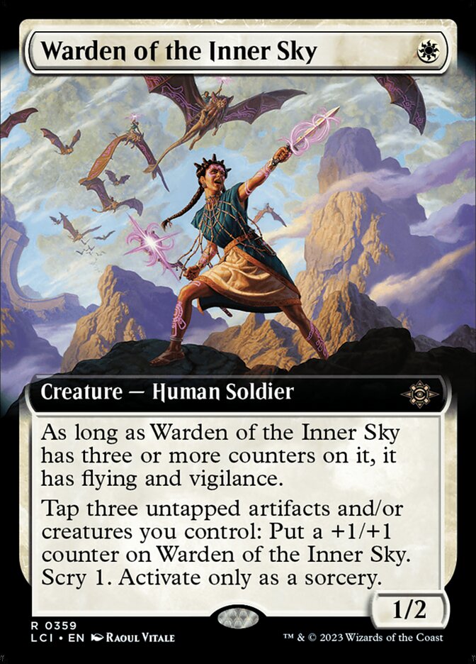 Warden of the Inner Sky (Extended Art) [The Lost Caverns of Ixalan] MTG Single Magic: The Gathering    | Red Claw Gaming