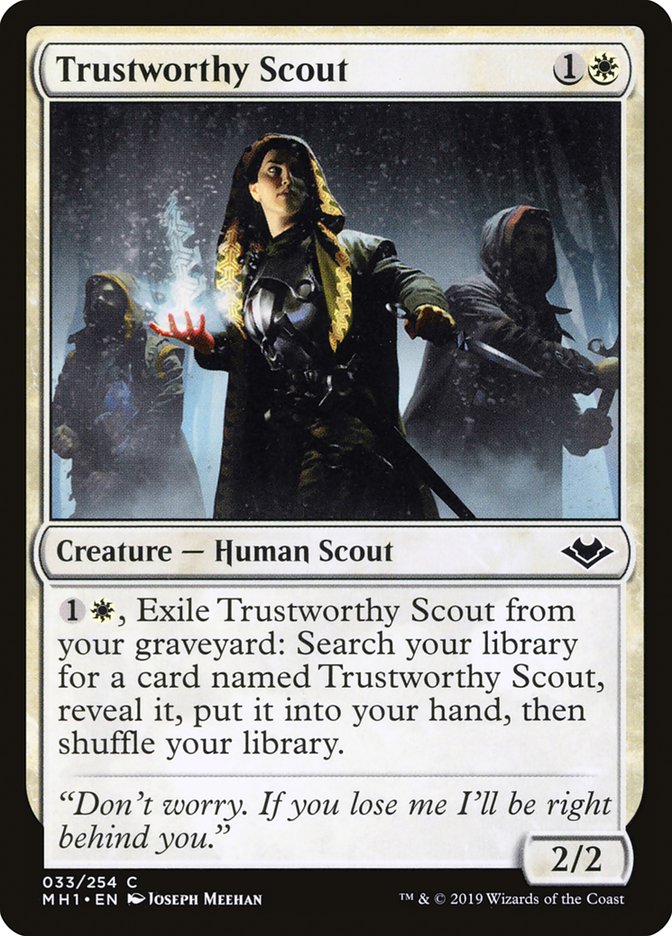 Trustworthy Scout [Modern Horizons] MTG Single Magic: The Gathering    | Red Claw Gaming