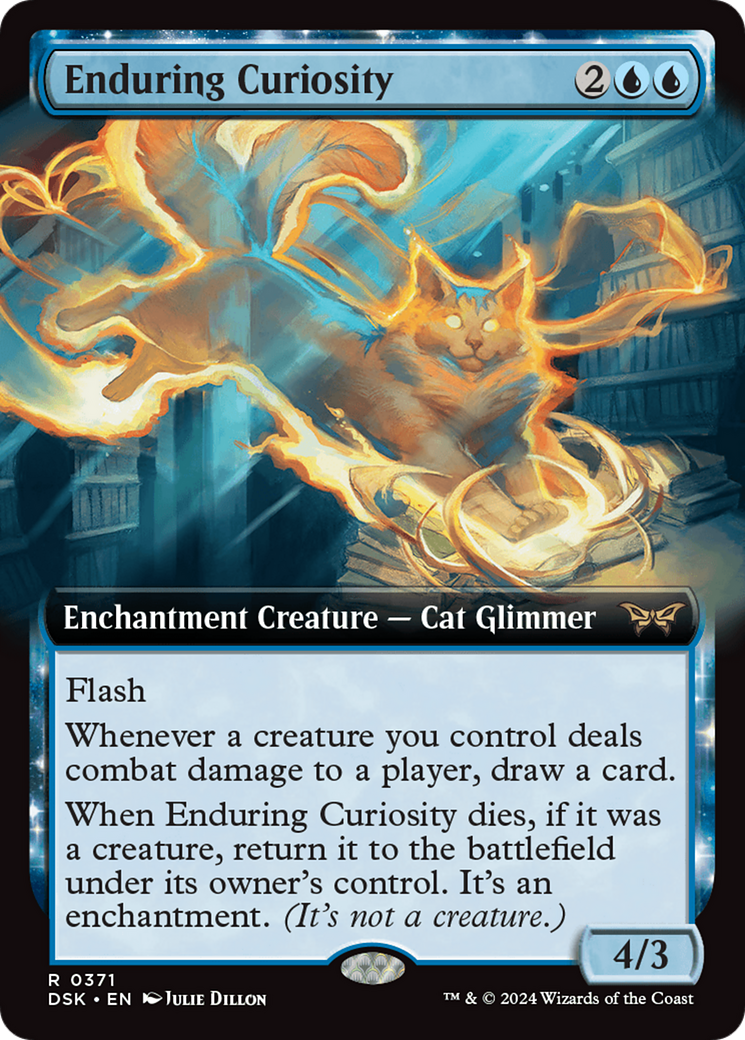 Enduring Curiosity (Extended Art) [Duskmourn: House of Horror] MTG Single Magic: The Gathering    | Red Claw Gaming