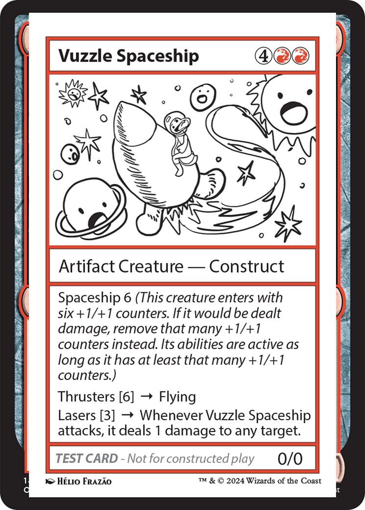 Vuzzle Spaceship [Mystery Booster 2 Playtest Cards] MTG Single Magic: The Gathering    | Red Claw Gaming