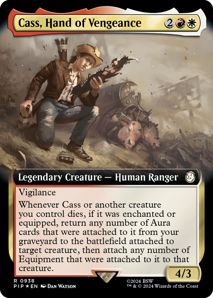 Cass, Hand of Vengeance (Extended Art) (Surge Foil) [Fallout] MTG Single Magic: The Gathering    | Red Claw Gaming