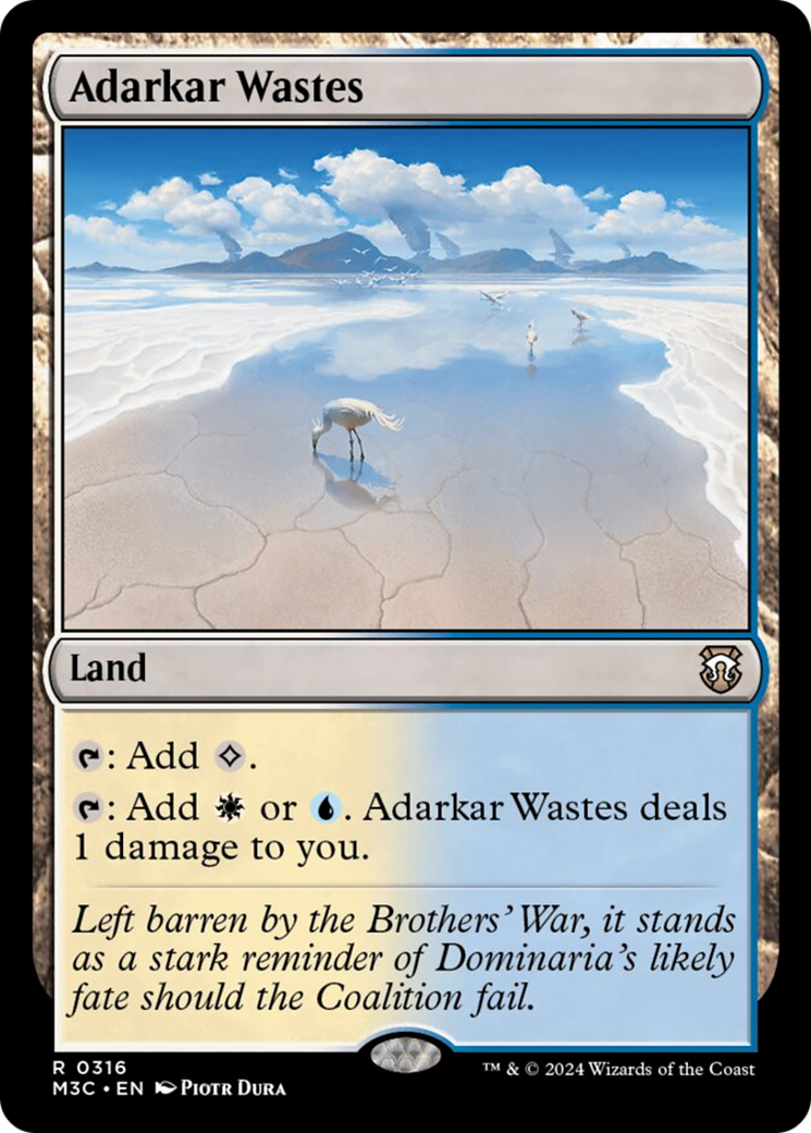 Adarkar Wastes [Modern Horizons 3 Commander] MTG Single Magic: The Gathering    | Red Claw Gaming