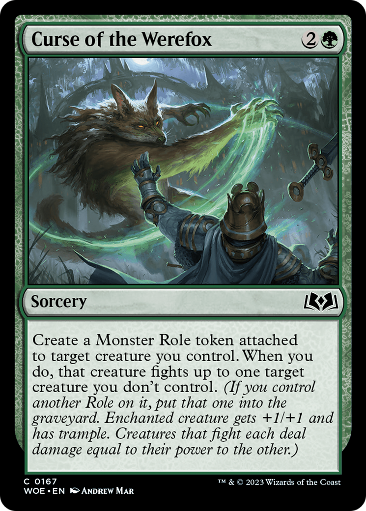 Curse of the Werefox [Wilds of Eldraine] MTG Single Magic: The Gathering    | Red Claw Gaming