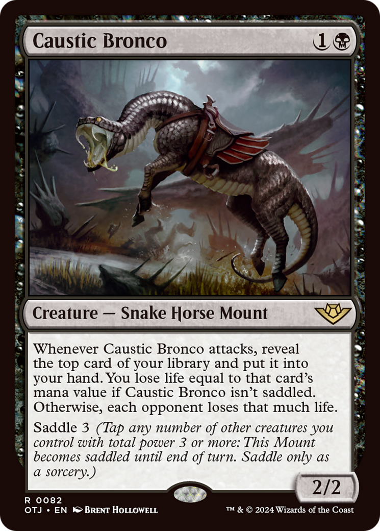 Caustic Bronco [Outlaws of Thunder Junction] MTG Single Magic: The Gathering    | Red Claw Gaming