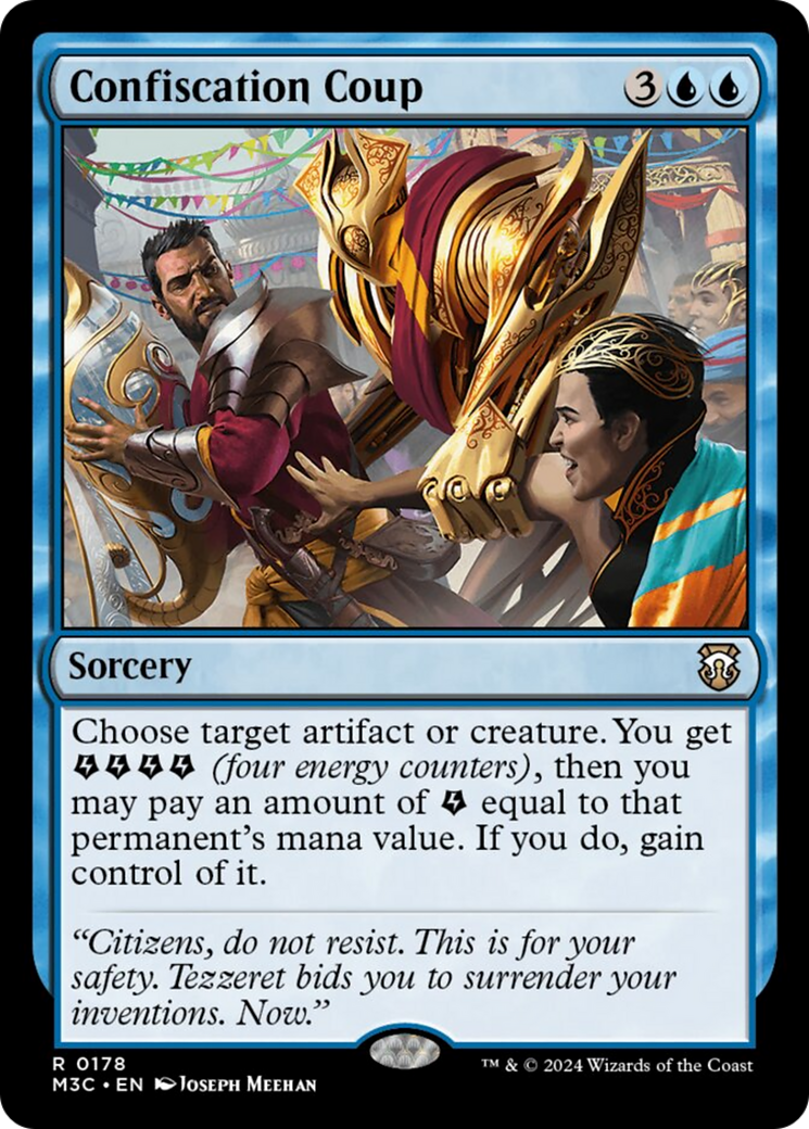 Confiscation Coup (Ripple Foil) [Modern Horizons 3 Commander] MTG Single Magic: The Gathering    | Red Claw Gaming