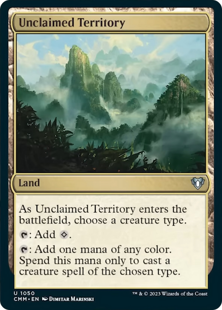 Unclaimed Territory [Commander Masters] MTG Single Magic: The Gathering    | Red Claw Gaming