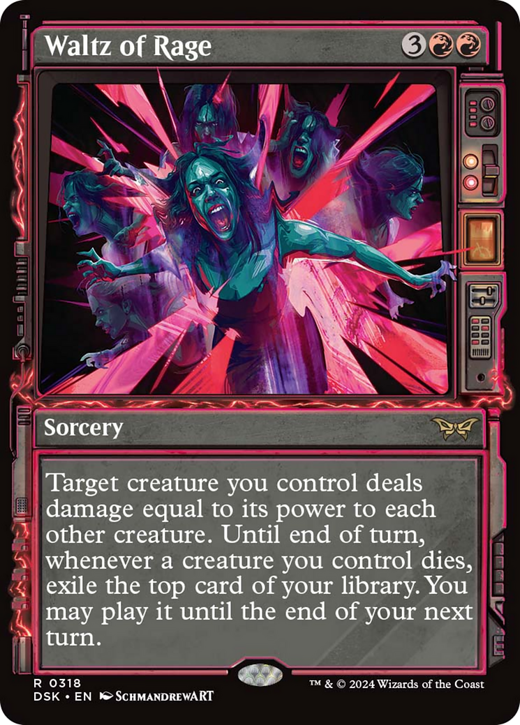 Waltz of Rage (Showcase) [Duskmourn: House of Horror] MTG Single Magic: The Gathering    | Red Claw Gaming