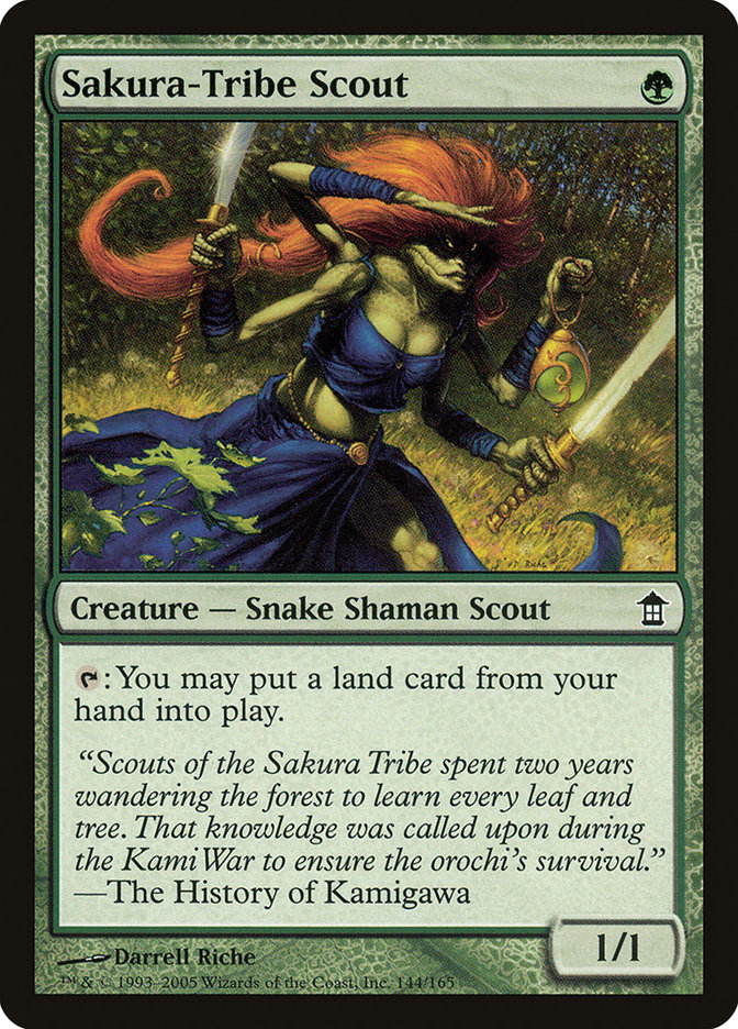 Sakura-Tribe Scout [Saviors of Kamigawa] MTG Single Magic: The Gathering    | Red Claw Gaming