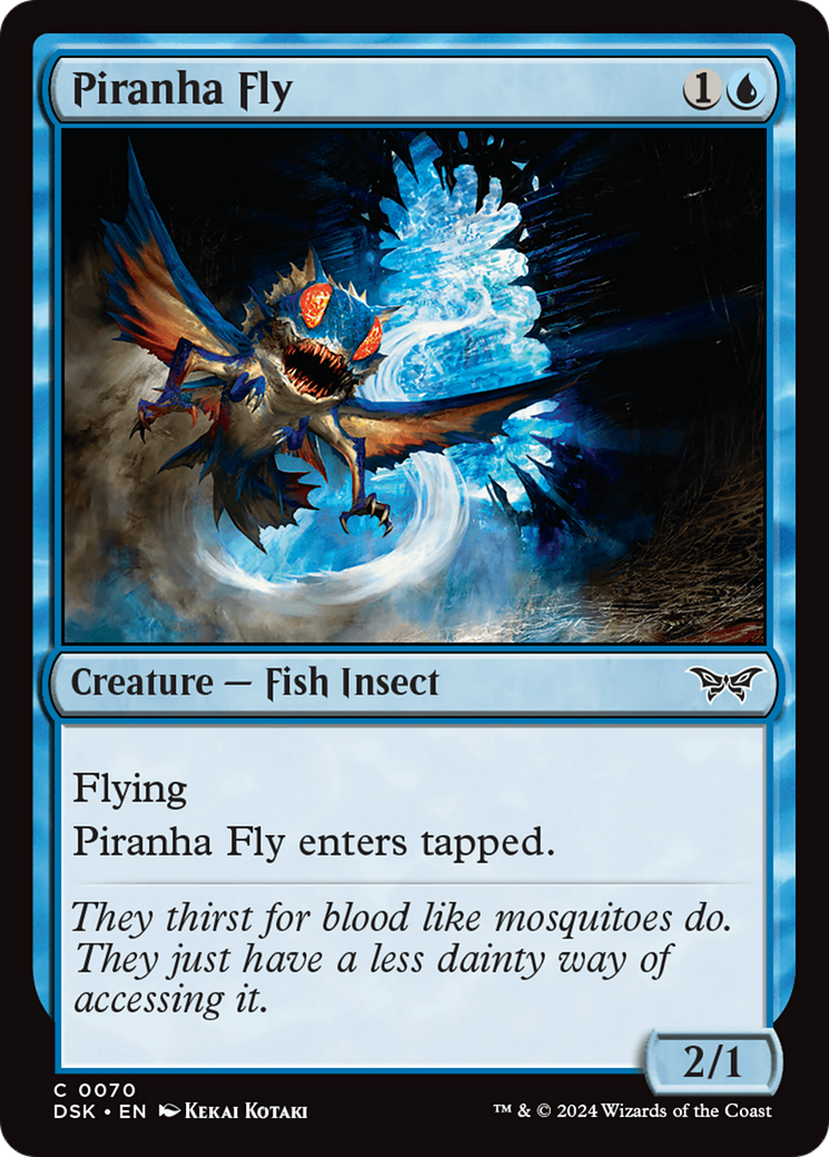 Piranha Fly [Duskmourn: House of Horror] MTG Single Magic: The Gathering    | Red Claw Gaming