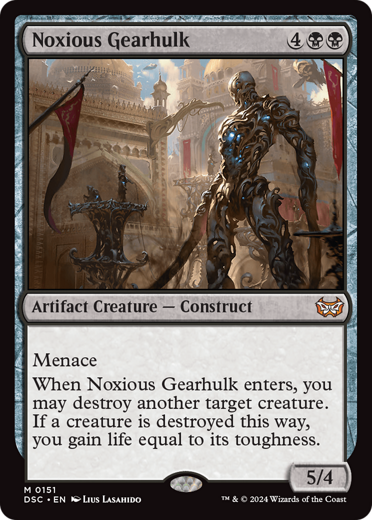 Noxious Gearhulk [Duskmourn: House of Horror Commander] MTG Single Magic: The Gathering    | Red Claw Gaming