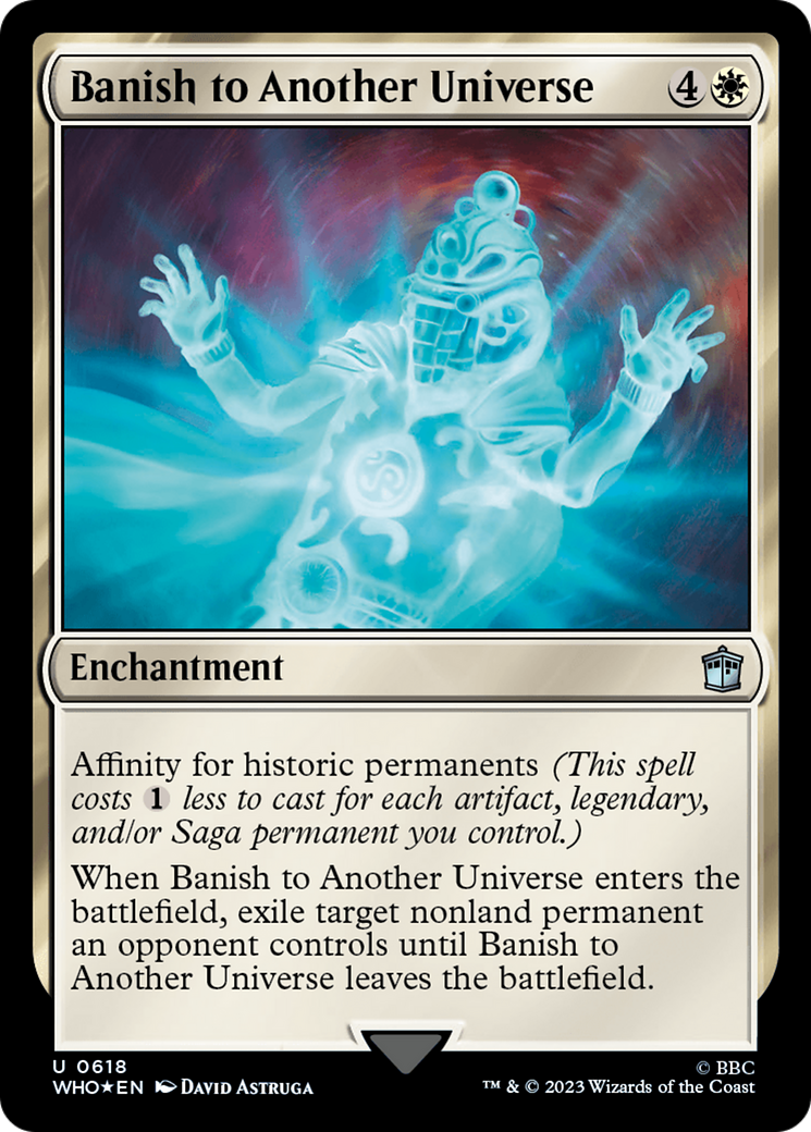 Banish to Another Universe (Surge Foil) [Doctor Who] MTG Single Magic: The Gathering    | Red Claw Gaming