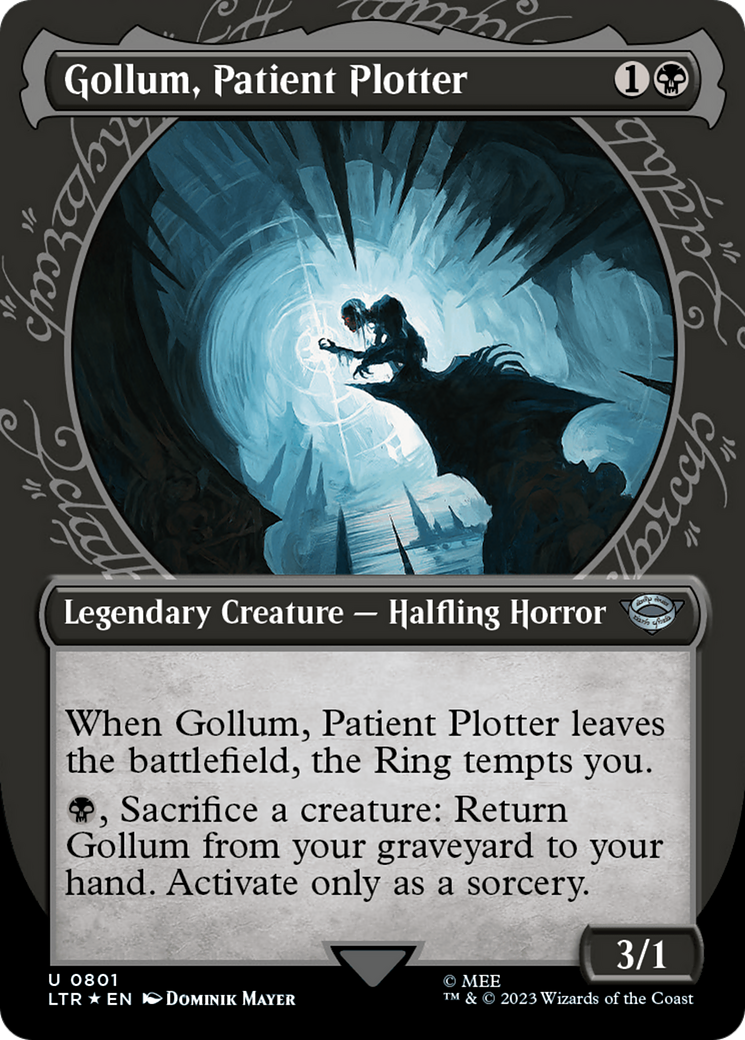 Gollum, Patient Plotter (Showcase) (Surge Foil) [The Lord of the Rings: Tales of Middle-Earth] MTG Single Magic: The Gathering | Red Claw Gaming