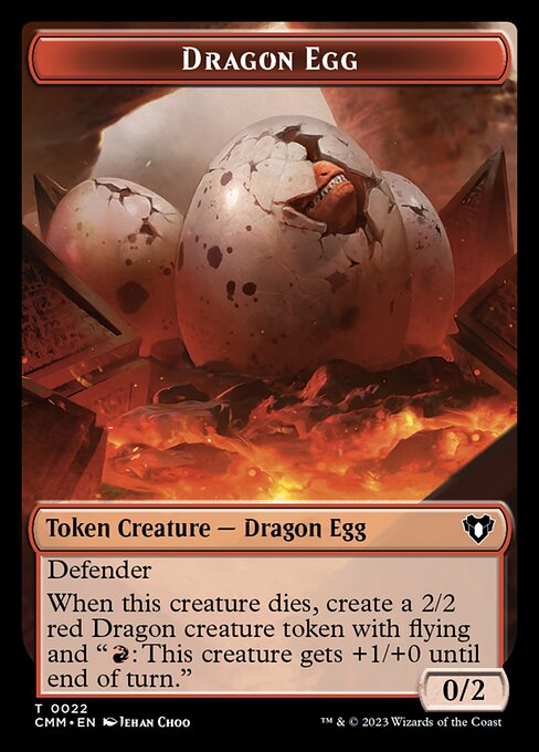 City's Blessing // Dragon Egg Double-Sided Token [Commander Masters Tokens] MTG Single Magic: The Gathering    | Red Claw Gaming