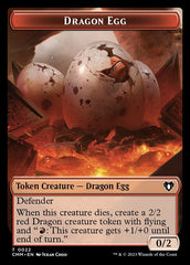 Treasure // Dragon Egg Double-Sided Token [Commander Masters Tokens] MTG Single Magic: The Gathering    | Red Claw Gaming