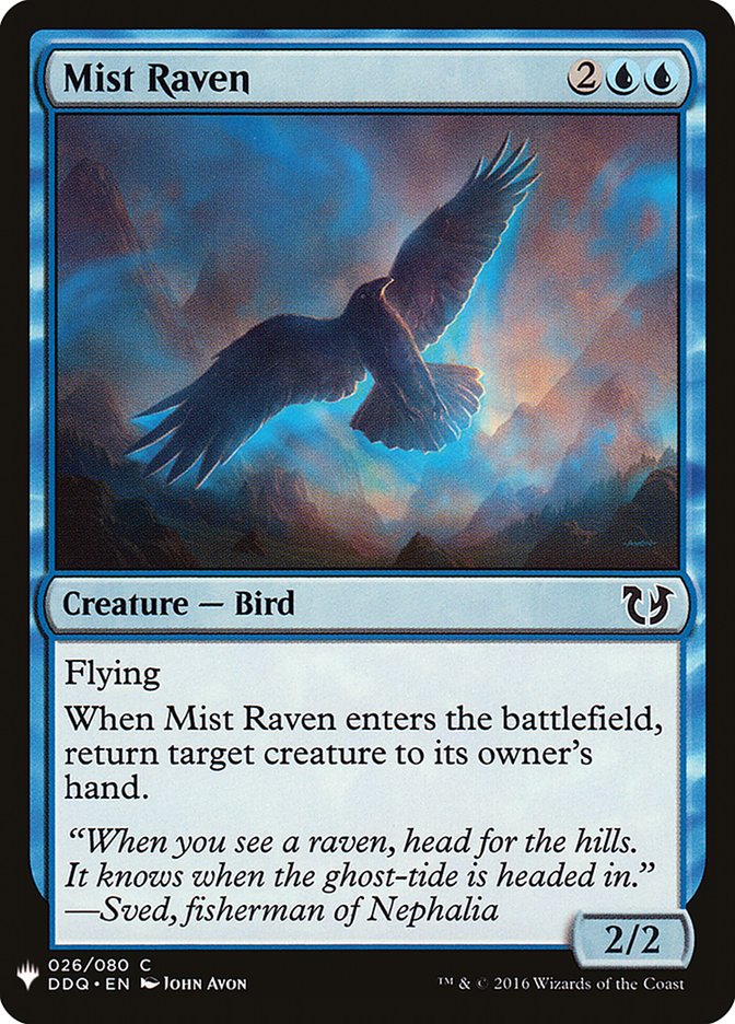 Mist Raven [Mystery Booster] MTG Single Magic: The Gathering | Red Claw Gaming