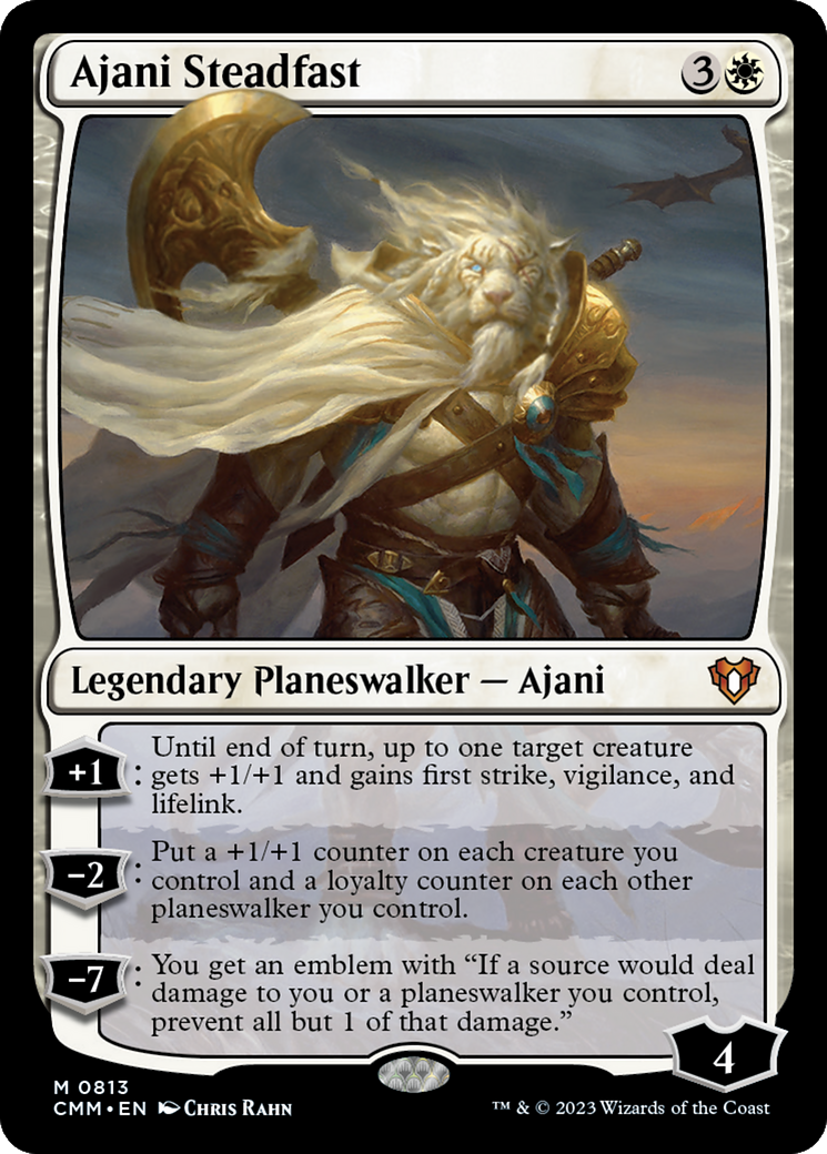 Ajani Steadfast [Commander Masters] MTG Single Magic: The Gathering    | Red Claw Gaming