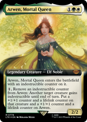 Arwen, Mortal Queen (Extended Art) (Surge Foil) [The Lord of the Rings: Tales of Middle-Earth] MTG Single Magic: The Gathering    | Red Claw Gaming