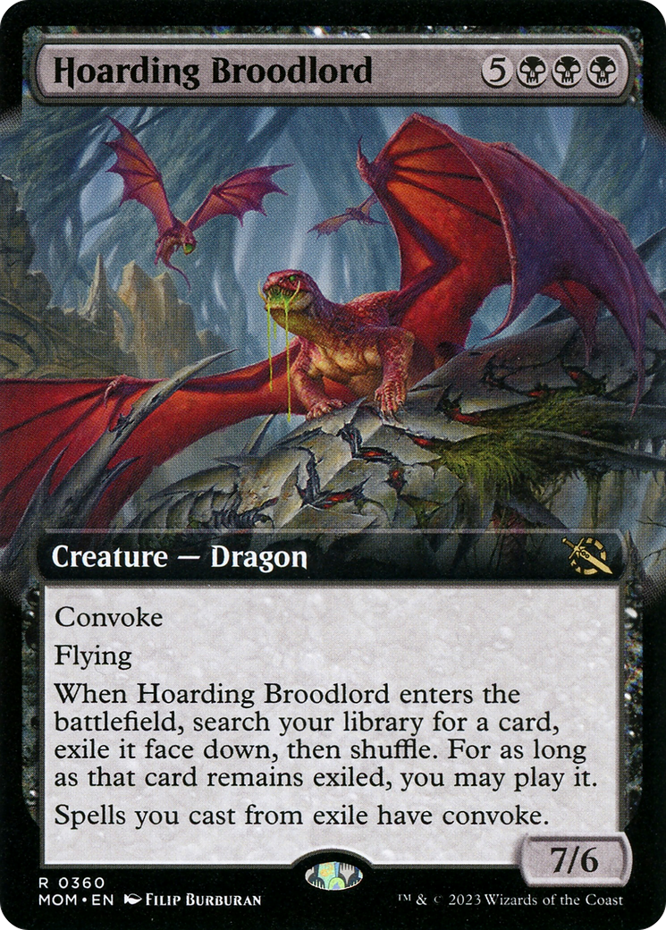 Hoarding Broodlord (Extended Art) [March of the Machine] MTG Single Magic: The Gathering    | Red Claw Gaming