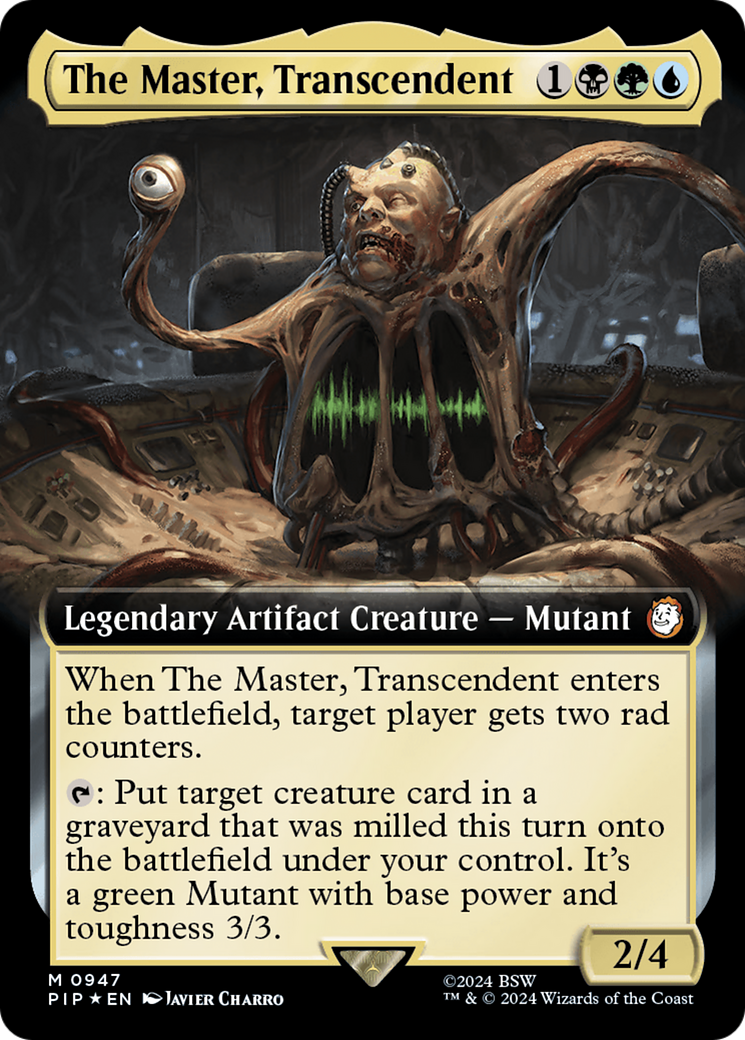 The Master, Transcendent (Extended Art) (Surge Foil) [Fallout] MTG Single Magic: The Gathering    | Red Claw Gaming