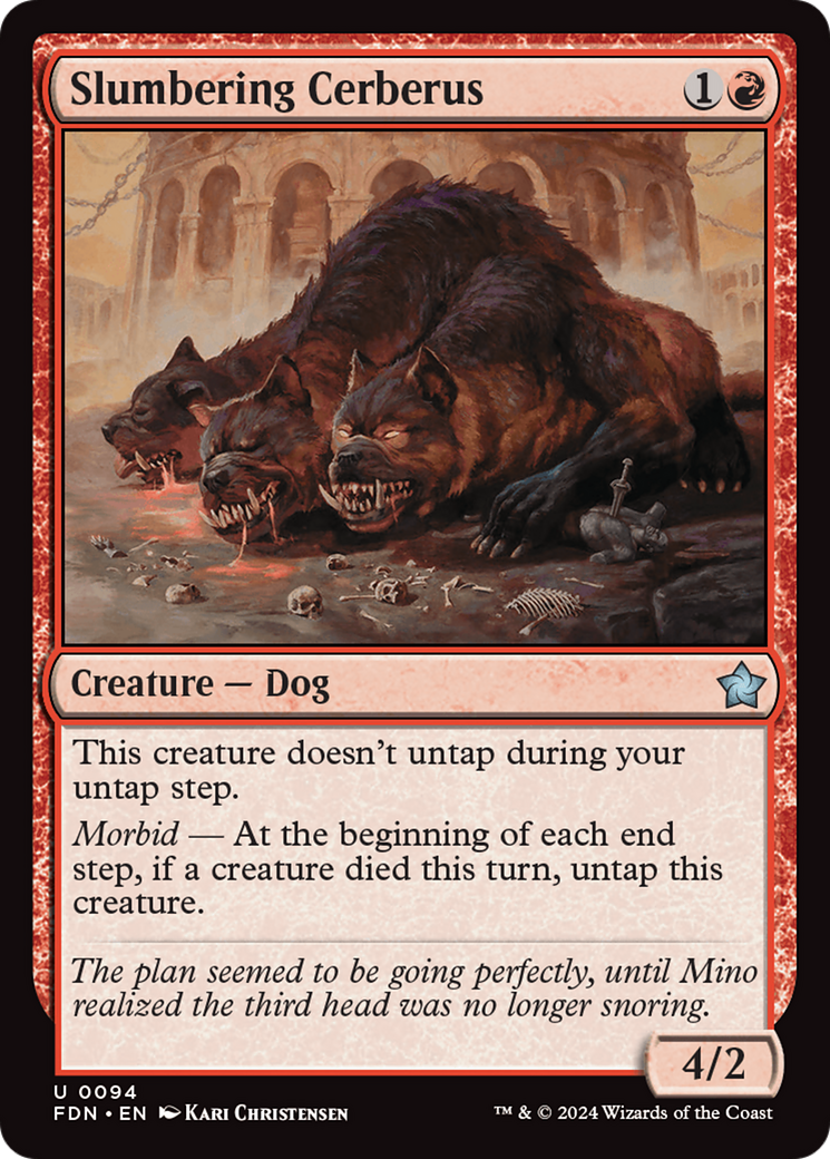 Slumbering Cerberus [Foundations] MTG Single Magic: The Gathering | Red Claw Gaming