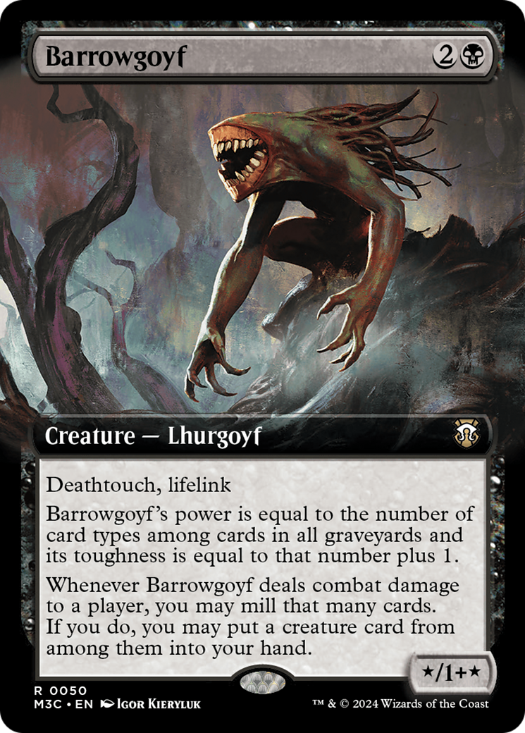 Barrowgoyf (Extended Art) [Modern Horizons 3 Commander] MTG Single Magic: The Gathering    | Red Claw Gaming