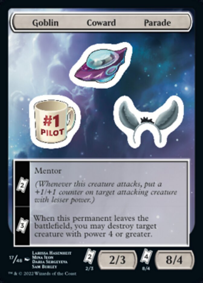 Goblin Coward Parade [Unfinity Stickers] MTG Single Magic: The Gathering    | Red Claw Gaming