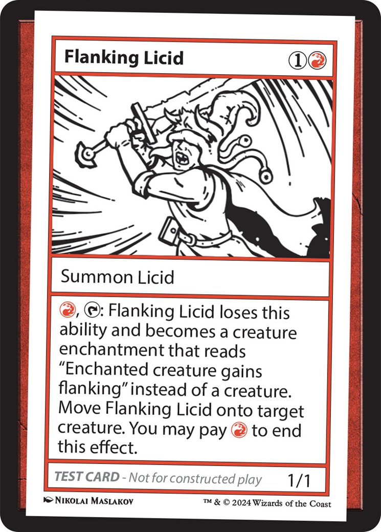 Flanking Licid [Mystery Booster 2 Playtest Cards] MTG Single Magic: The Gathering    | Red Claw Gaming