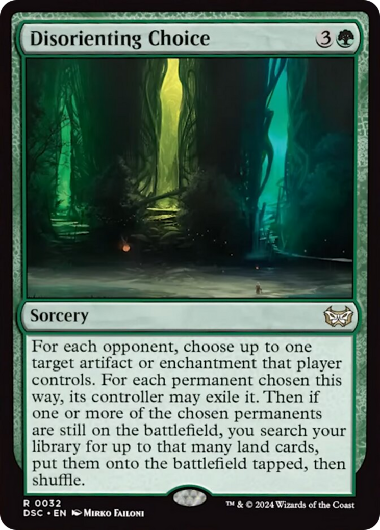 Disorienting Choice [Duskmourn: House of Horror Commander] MTG Single Magic: The Gathering    | Red Claw Gaming